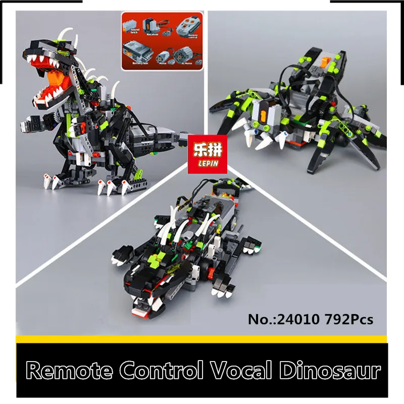 

IN STOCK Lepin 24010 792Pcs Builerds Series The three-in-one remote control vocal dinosaur set 4958 Building blocks bricks toys