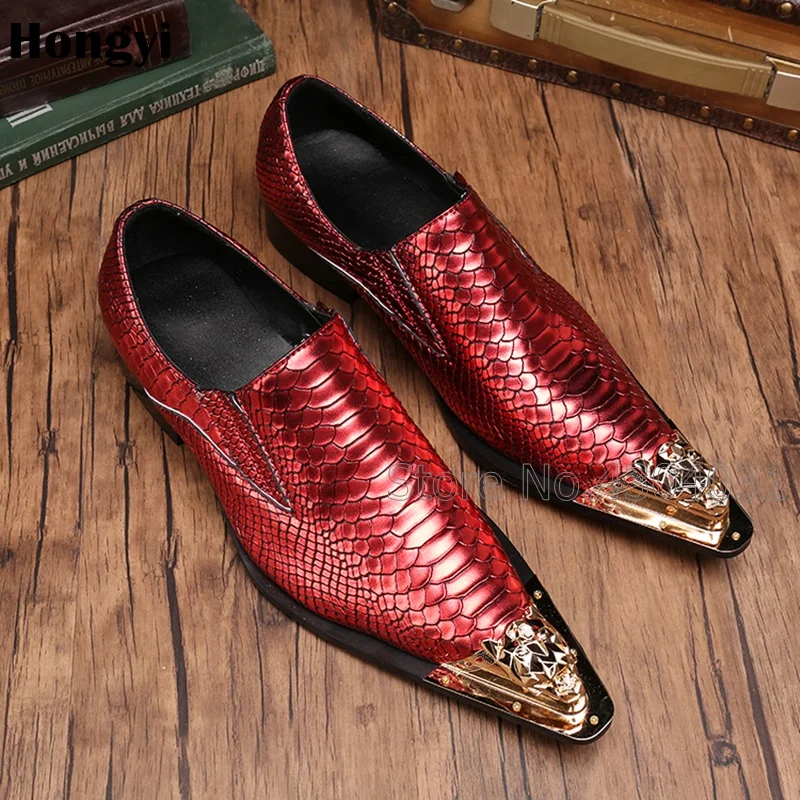 Color Luxe Hommes Oxford D'affaires De Écailles En Poisson as La Pointu Showed Des À Bout Partie Chaussures Main Mariage Motif As Robe Fendue Color Cuir WYqqfPS