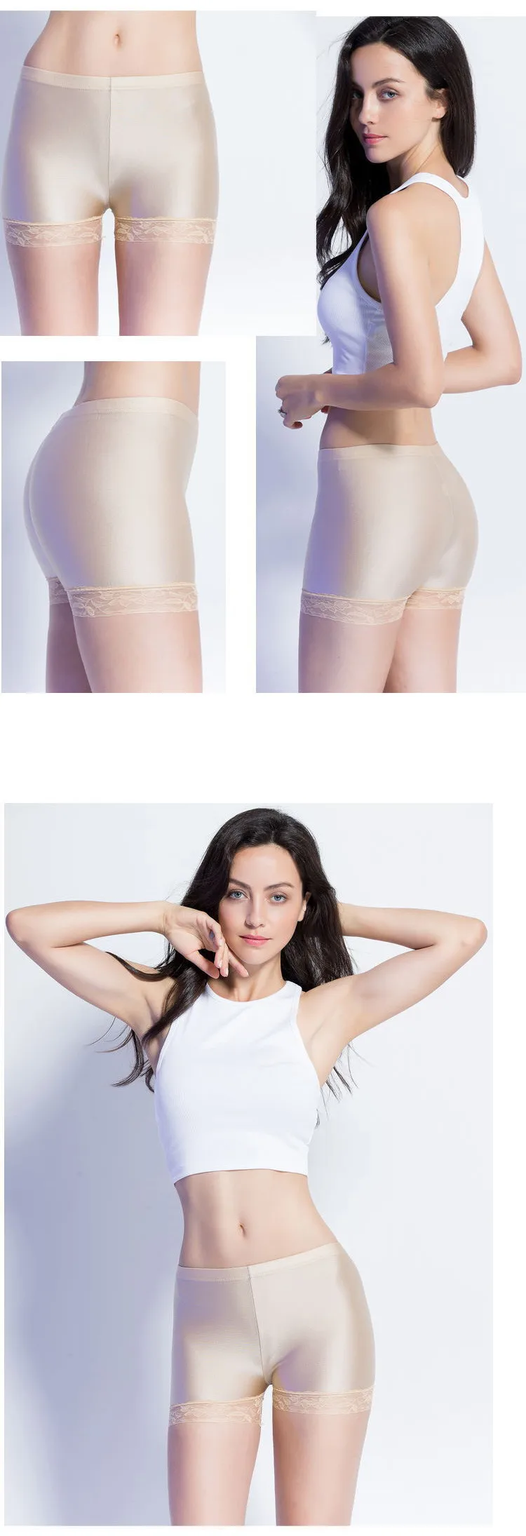 BIVIGAOS новые женские горячие продажи тонкие черные блестящие шорты Chinlon тонкие блестящие короткие сексуальные шорты для танцев на шесте