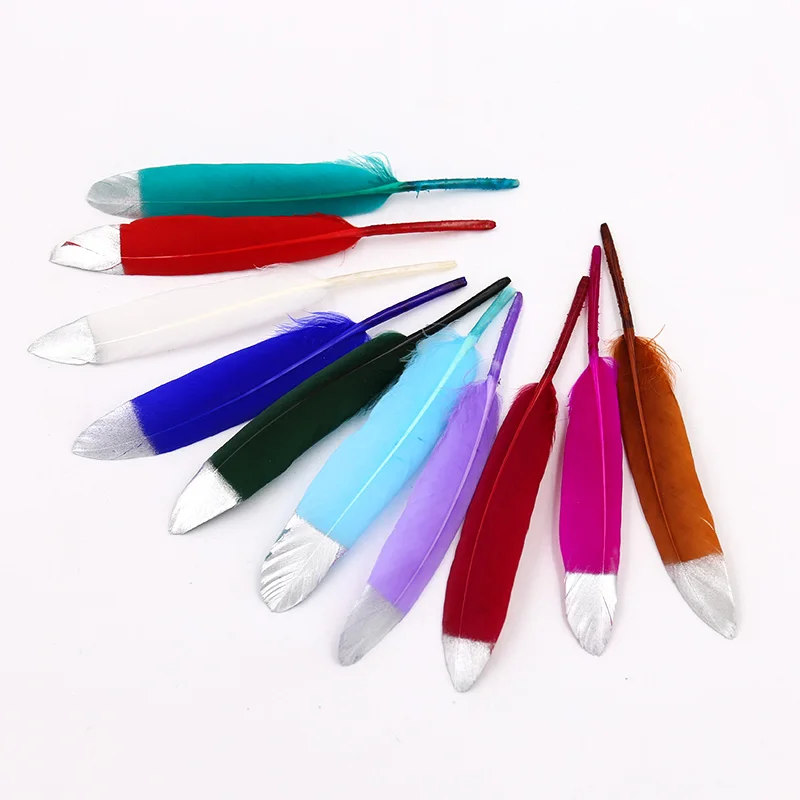 Natural Goose Feather 10-15CM Various Colors Goose Feather DIY Craft Wedding Party Ornaments Ornaments Christmas Decoration