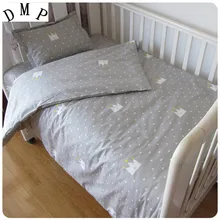 Promotion! 3 PCS de Bande Dessinée Mignon clauds lit bébé ensemble de literie, literie Nursery Set, Housse de Couette/Feuille/Oreiller couverture,