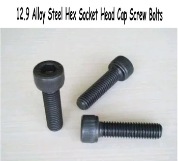 

Free Shipping 100pcs/Lot Metric Thread DIN912 M4x40 mm M4*40 mm Black Grade 12.9 Alloy Steel Hex Socket Head Cap Screw Bolts