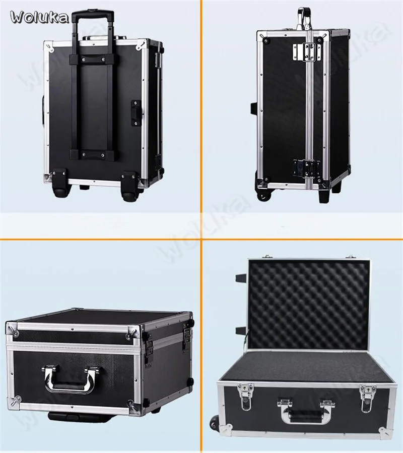 Противоударный фон для профессиональной фотосъемки с изображением оборудование с роликом Коробка камера SLR объектив оборудование для хранения багажа чемодан CD05 T02