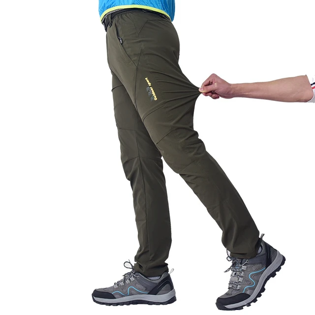 Esdy Men's Sports Quick-Drying Hiking Pants Outdoor Cycling Army