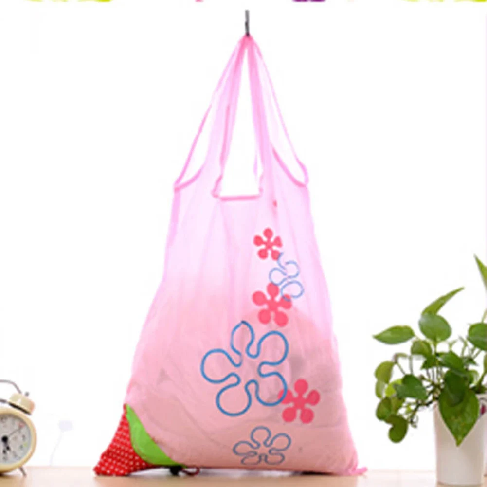

NEW Multi function Household storage bag Handbag Strawberry Foldable Shopping Bags Reusable Folding eco tote Bag