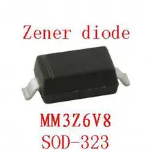 0805 smd стабилитрон sod-323 MM3Z6V8 100 шт