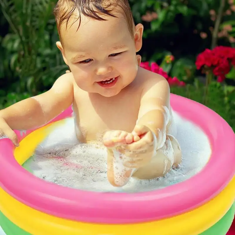 Портативный Trinuclear мультфильм детский надувной бассейн мягкий воздух на открытом воздухе воды играя игрушки для детей круглая Ванна для бассейна
