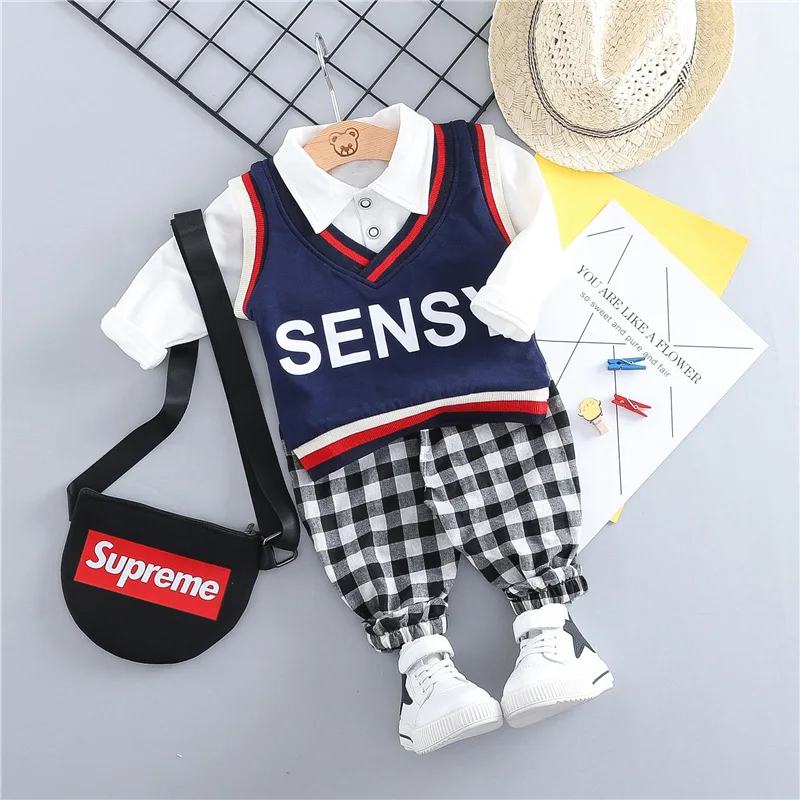 Korean baby clothes boy set 2019 spring toddler boys clothing sets
