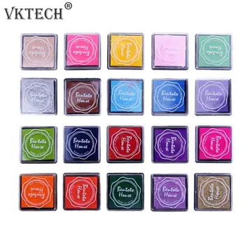 

20 Colors Stamp Inkpad Vintage Crafts Ink Pad Colorful Inkpad Stamps for Scrapbooking Sealing Decoration Stamp Finger Paint