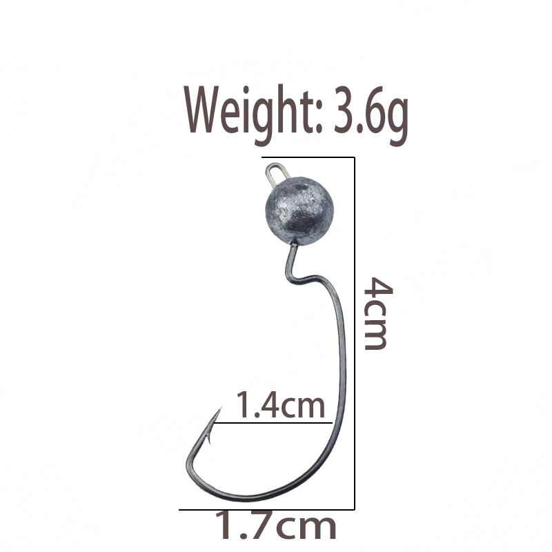 WDAIREN 5 шт./лот Новинка Высокое качество 1 г/3 г/5 г/5,5 г/10 г свинцовая головка крючок джиг оснатка приманки рыболовные крючки для мягкой приманки рыболовные снасти