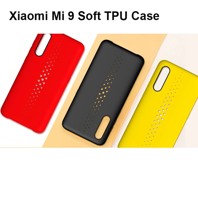 Лидер продаж дышащий чехол с отверстием для Xiaomi Mi 9 мягкий силиконовый защитный