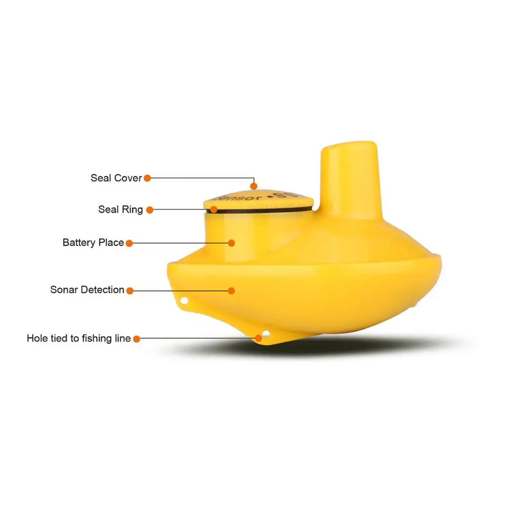 100m wireless operating range Wireless Sonar Color Fishfinder