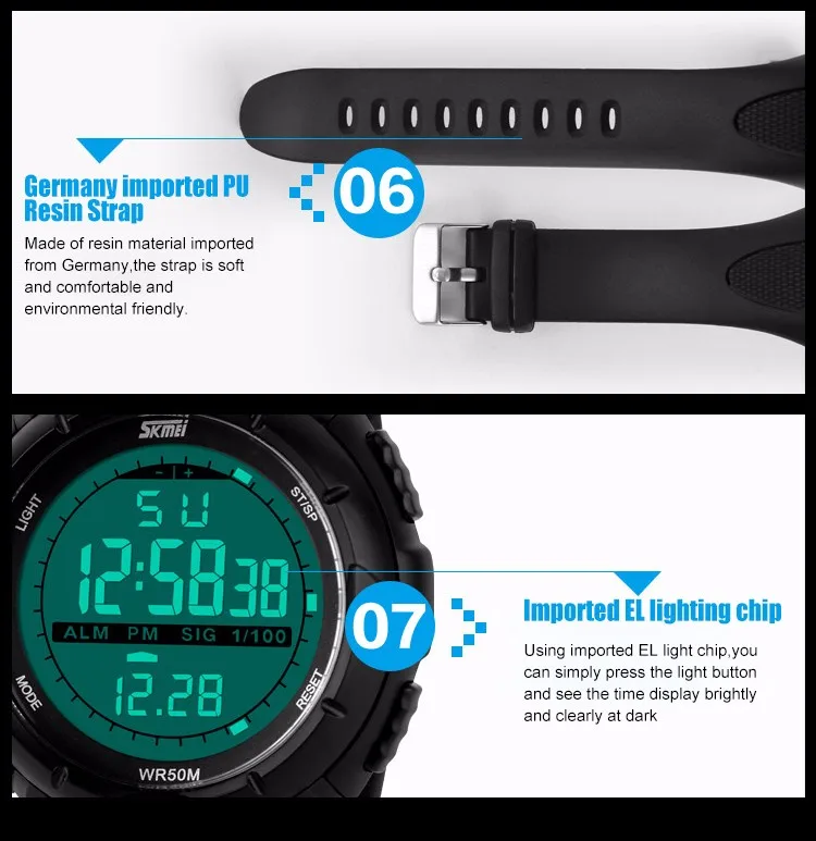 2019 SKMEI Luxury Brand Women Watch Military Sports Fashion Casual Watches Digital LED Wristwatches Reloj Mujer Relogio Feminino