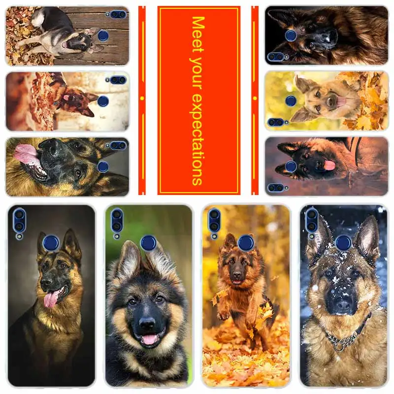 

Phone for HUAWEI Honor 10 9 i lite Cover Honor 8X a max 9lite 7 6 X 7a pro V20 Play Cover Case german shepherd dog