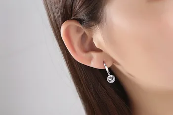 

Wholesale Earrings Jewelry Sterling Silver Earrings Free Gift Box Affordable Dangle Earrings Sterling Silver Hooked Earrings