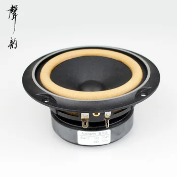 

2PCS New Aucharm 4F-2 4inch Full Range Speaker Driver Unit Leather Surround Casting Aluminum Basket 8ohm 10W Round Frame