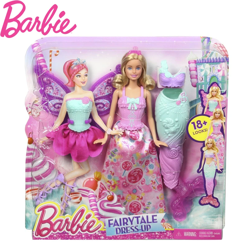 

Barbie Original Brand Collection Doll Fairytale Beautiful Baby Toy Dress Up Butterfly Barbie Boneca Mode DHC39 Barbie Toys