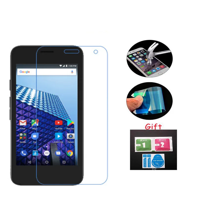 

3X For Archos access 45 4g Glass Screen Protector Nano Soft Tempered Explosion proof Clear protective film Phone Guard Cover