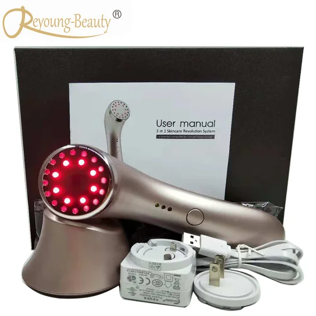 3 IN 1 Electric Infrared Heating Red Led Light Therapy Skin Stimulator