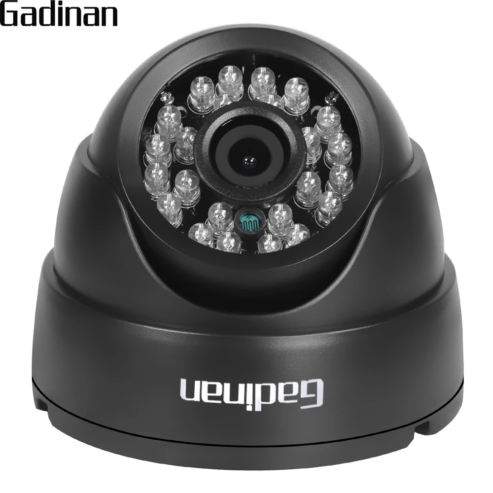 

GADINAN 2.8mm Lens Wide Angle 1/3'' CMOS 1000TVL IR-CUT Night Vision Dome CCTV Camera Home Security Surveillance ABS Housing