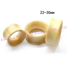 Новейший стиль деревянные беруши большие Лауге плоти тоннель натуральный бамбук ювелирные изделия гладкие деревянные беруши растягивание набор пробки