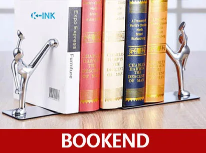 

Creative Little People Alloy Bookends , Metal Chinese Kung Fu Desk Book Organizer as Book Stand