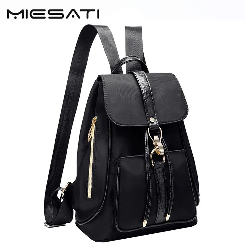 

Brand Women Large Capacity Oxford Backpack High Quality School Bags For Teenagers Fashion Button Zipper Head Travel Backpack