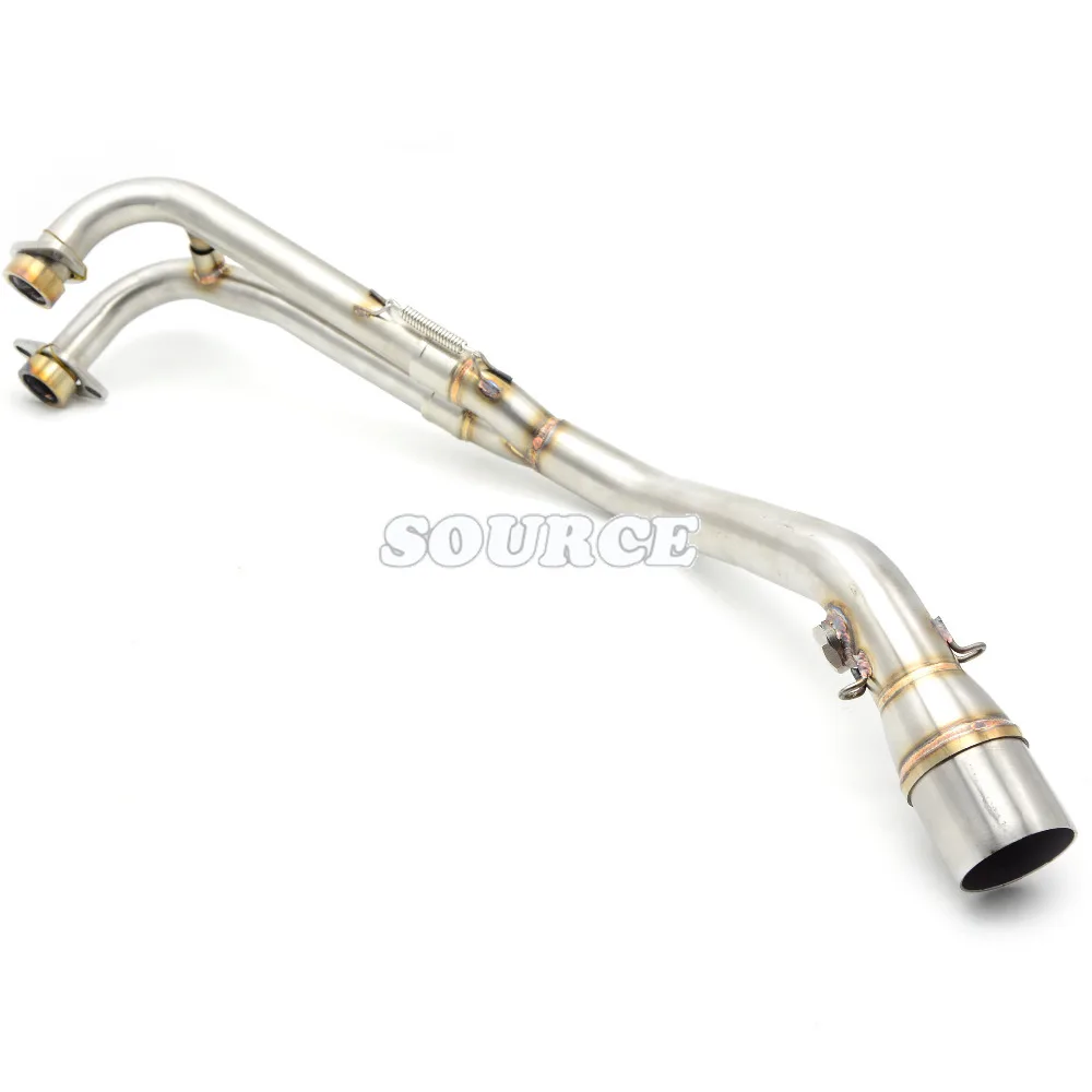Motorcycle middle exhaust pipe through-hole exhaust  Exhaust Muffle For YAMAHA TMAX T-MAX 530 500 08 09 10 11 12 13 14 15 16