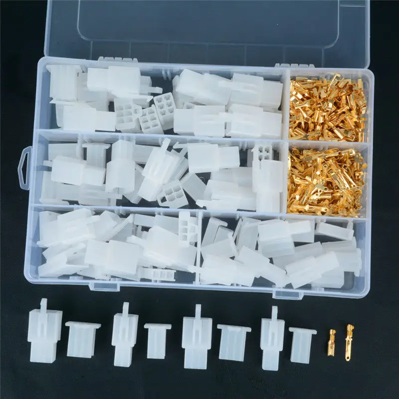 

Kit Auto Electrical 2 3 4 6 Pin 2.8 mm Wire Terminal Connector 40sets Terminal