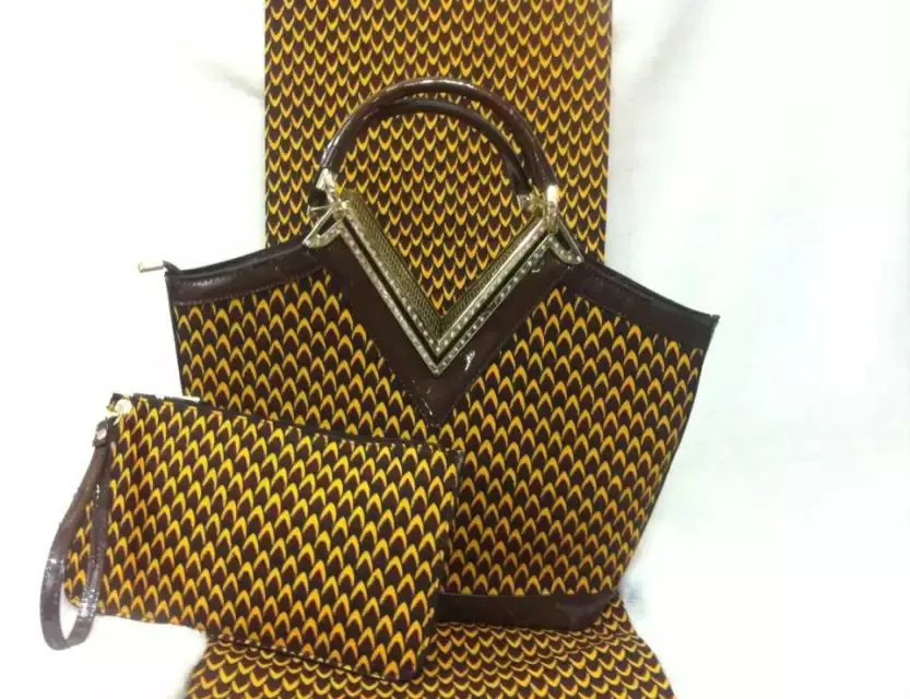 F7 002 free shipping wax font b handbags b font african wax bag with matching wax