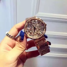 2016 Новое Прибытие Известная Марка Bling Часы Для Женщин Роскошные Австрийские Кристаллы Смотреть Розовое Золото Сверкающих montre femme reloj mujer