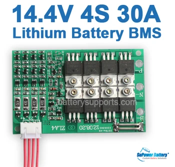 

SuPower 4S 14.4V 14.8V 16.8V 30A Li-ion Lithium LiPo Battery BMS Management System Balance PCB IC Chip Protection Circuit Board