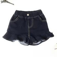 Джинсовые шорты для девочек летние тонкие штаны детская одежда детские штаны для маленьких девочек модные детские хлопковые Популярные трусики удобные