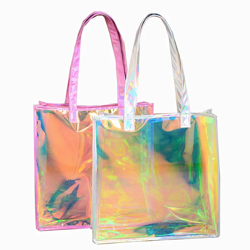 شاطئ حقيبة بلاستيكية شفافة امرأة للماء PVC الليزر واضح حمل أكياس مصمم الصيف كبيرة أعلى-حقائب بيد الليزر الثلاثية الأبعاد يد شاطئ حقيبة بلاستيكية شفافة امرأة للماء PVC الليزر واضح حمل أكياس مصمم الصيف كبيرة أعلى-حقائب بيد الليزر الثلاثية الأبعاد يد