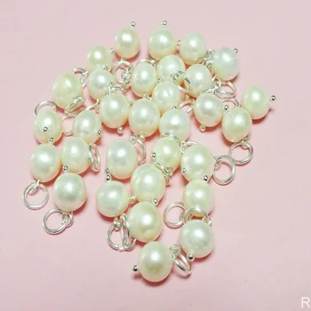 

10mm White A+ Quality Loose Round freshwater pearls beads dangle chrams