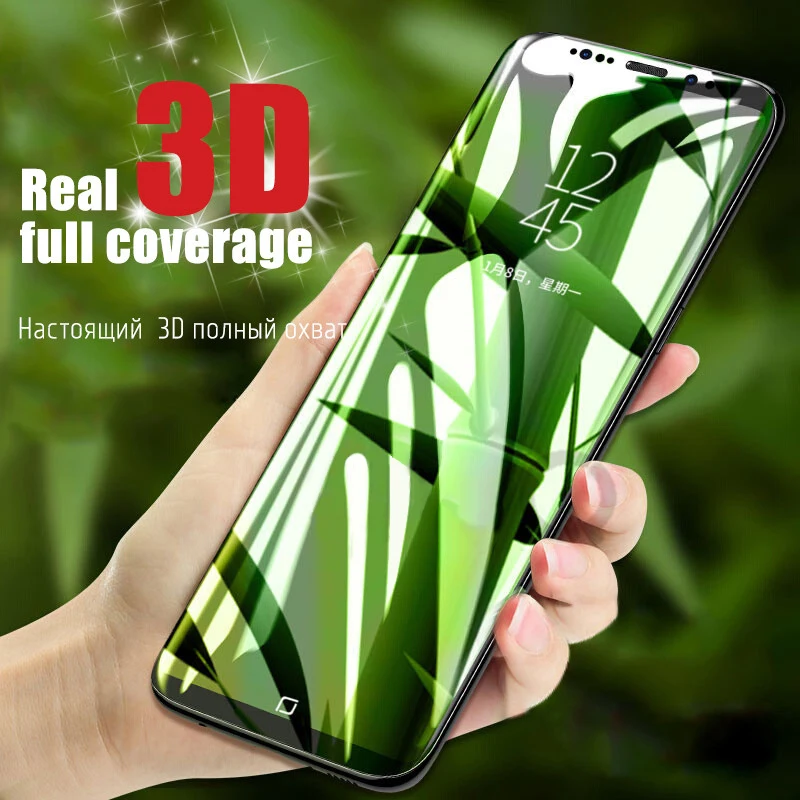 

Tempered Glass Film For Samsung Galaxy S9 Plus 3D Full Curved Screen Protector For Samsung Galaxy S9 & S9 Plus