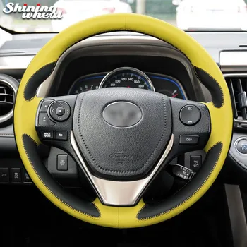 

Hand Sew Leather Steering Wheel Cover for Toyota RAV4 2013-2018 Toyota Corolla 2014-2017 Auris 2013-2016