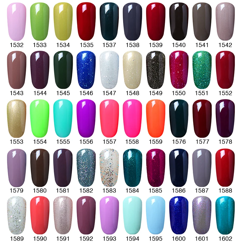 Elite99 Gel Polish Colour Chart