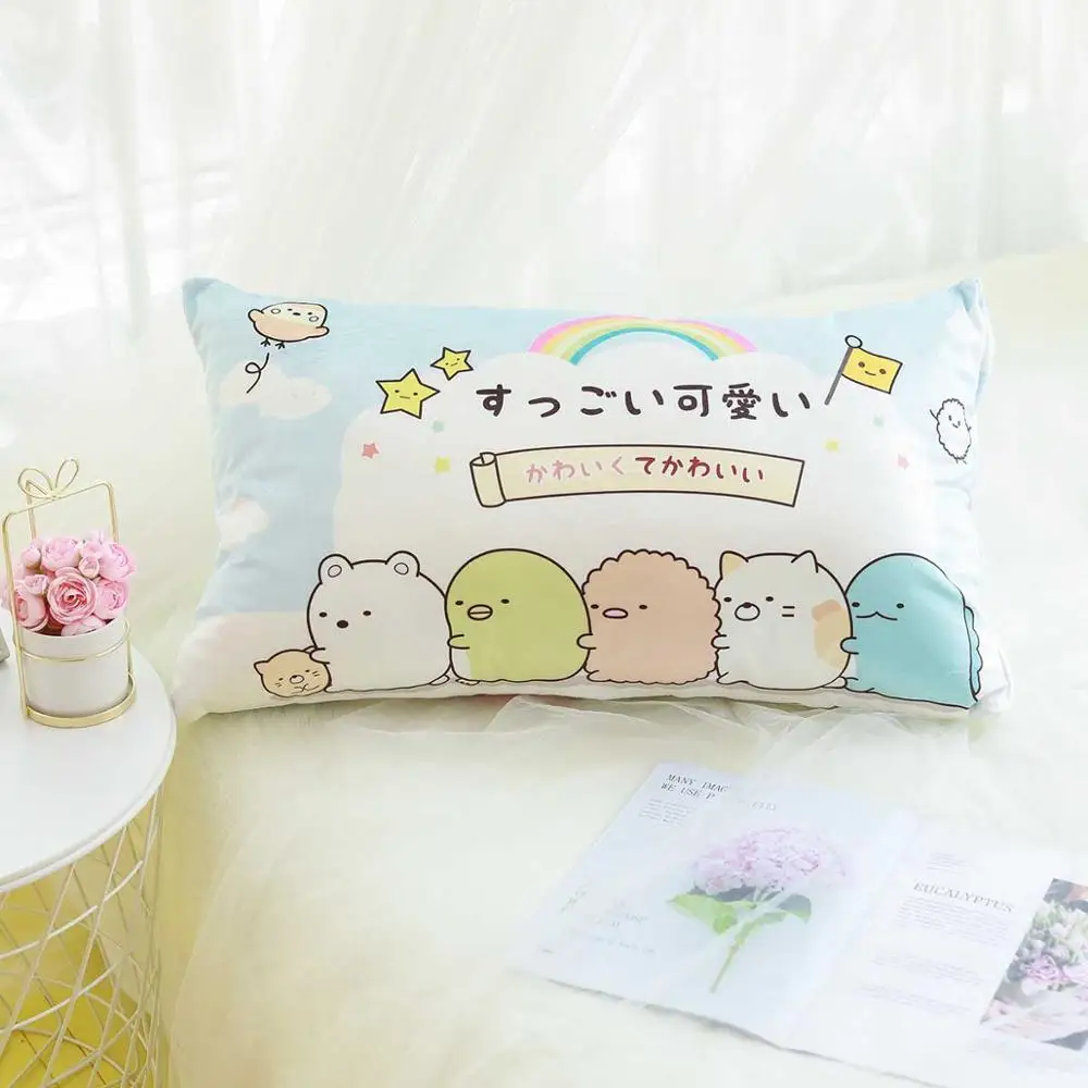 Аниме мультфильм милый Sumikkogurashi Cinnamoroll плюшевые игрушки подростковый стиль подушки мягкие подушки дать Вам комфортный сон