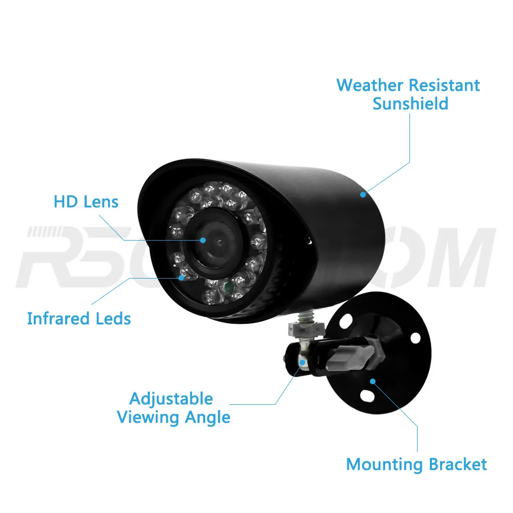 4CH 1.0MP AHD DVR CCTV Camera System Kit Outdoor Security Camera 720P Indoor HDMI DVR Mini Surveillance Kits IR Night Vision (16)