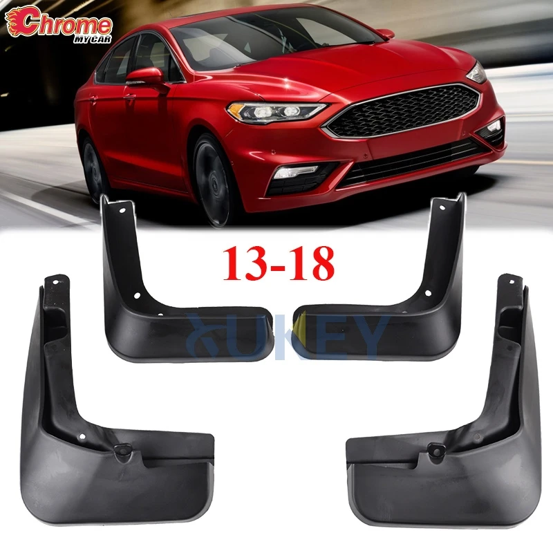

For Ford Fusion Mondeo 2013 2014 2015 2016 2017 2018 4Pcs Mud Flaps Molded Splash Guards Mudguards Front Rear Fender