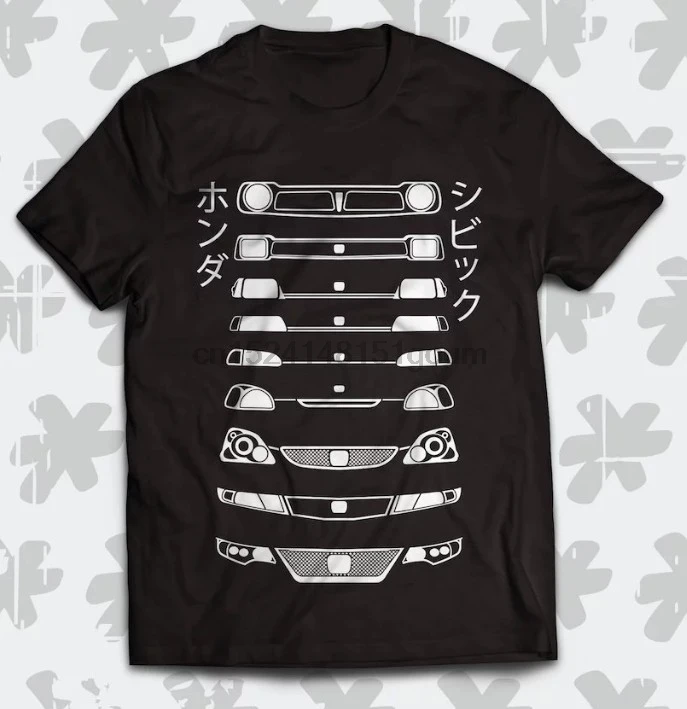 

Hot Sale Super Fashion Civic Headlights Evolution Shirt For Civic Owners And JDM VTEC Lovers Custom Shirts