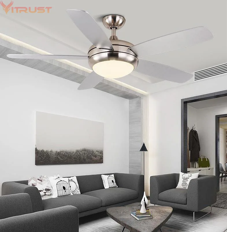 Современный светодиодный потолочный вентилятор с пультом дистанционного управления Ventilateur плафон Lumiere деревянный лист столовая гостиная спальня скандинавские лампы