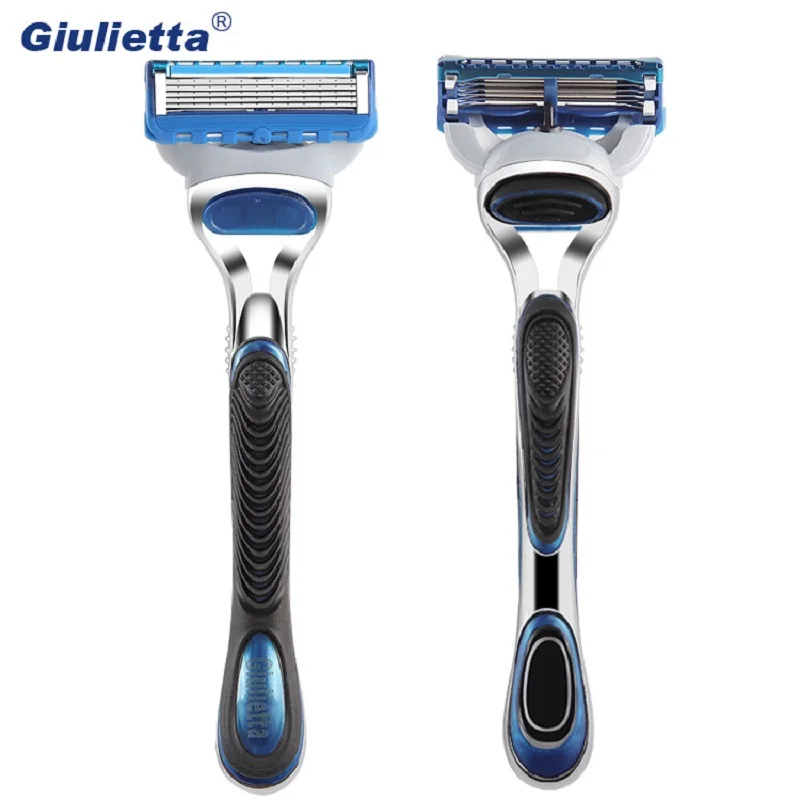 Giulietta Men Shaving Razor Blades 5 Layer Blade Cassettes Shaving Blades Compatible with Gillettee Fusione Razor Machine