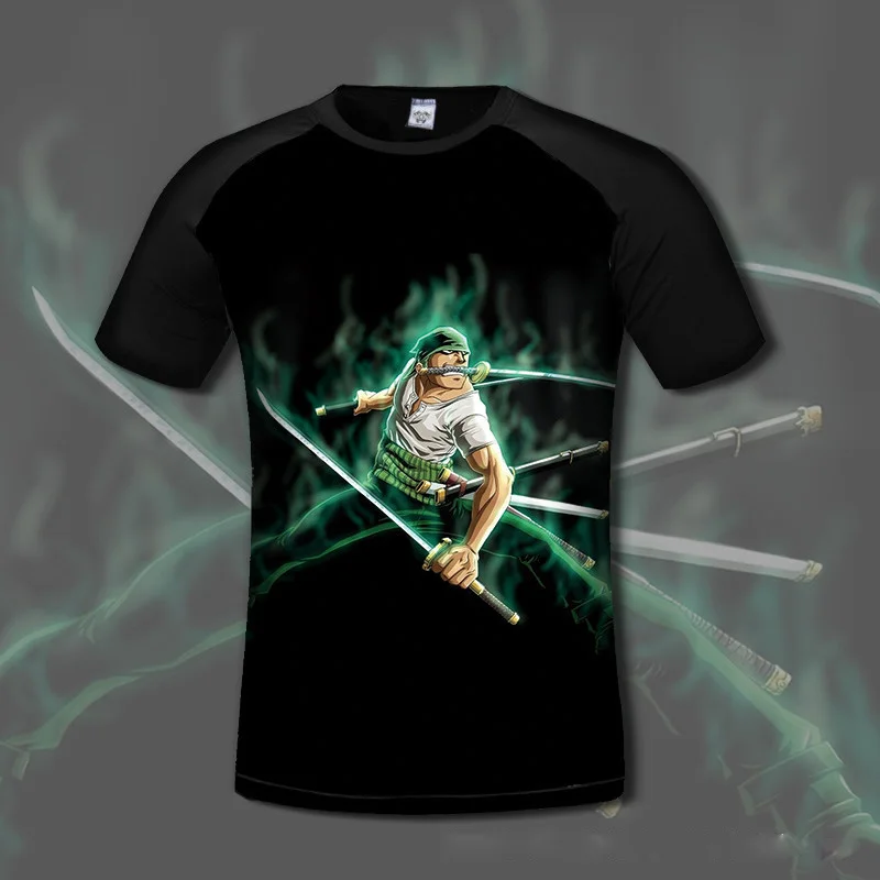 

2017 Men Fashion 3d Printed t shirts O-Neck short sleeve Tee shirt ONE PIECE NARUTO 3d anime t shirt homme