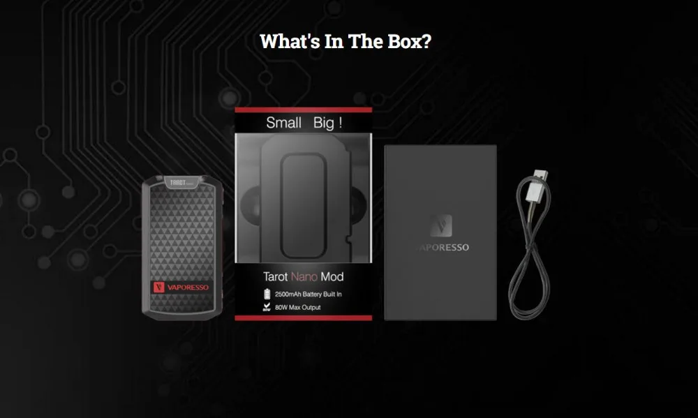 Vaporesso Tarot Nano 80W TC Box ModVaporesso Tarot Nano 80W TC Box Mod-8