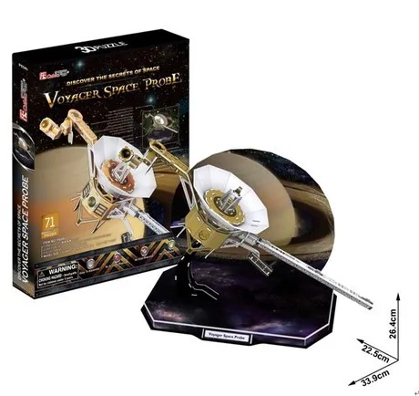 

Candice guo! 3D puzzle toy CubicFun paper model P654H discover the secrets of space voyager space probe 1pc