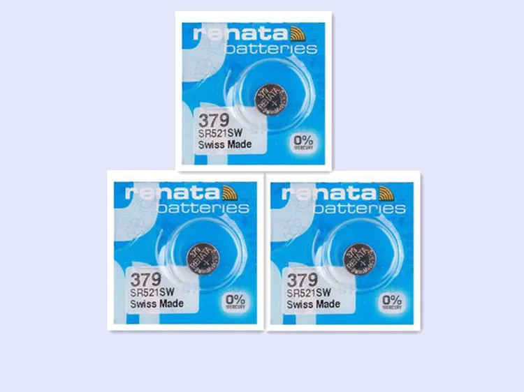 3X renata серебристо оксидная батарея для часов 379 SR521SW 521 1 55 V 100% оригинальный бренд