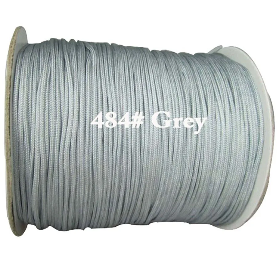 1.5mm Grey Rattail Satin Braid Nylon Cord+Jewelry Accessories Macrame