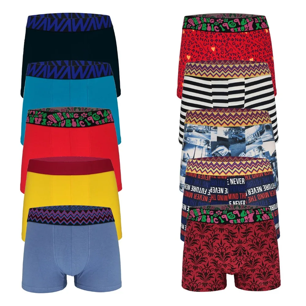 GAREDOB зеленые полосатые хлопковые мужские боксеры Cueca Masculina Ropa Americana Hombre нижнее